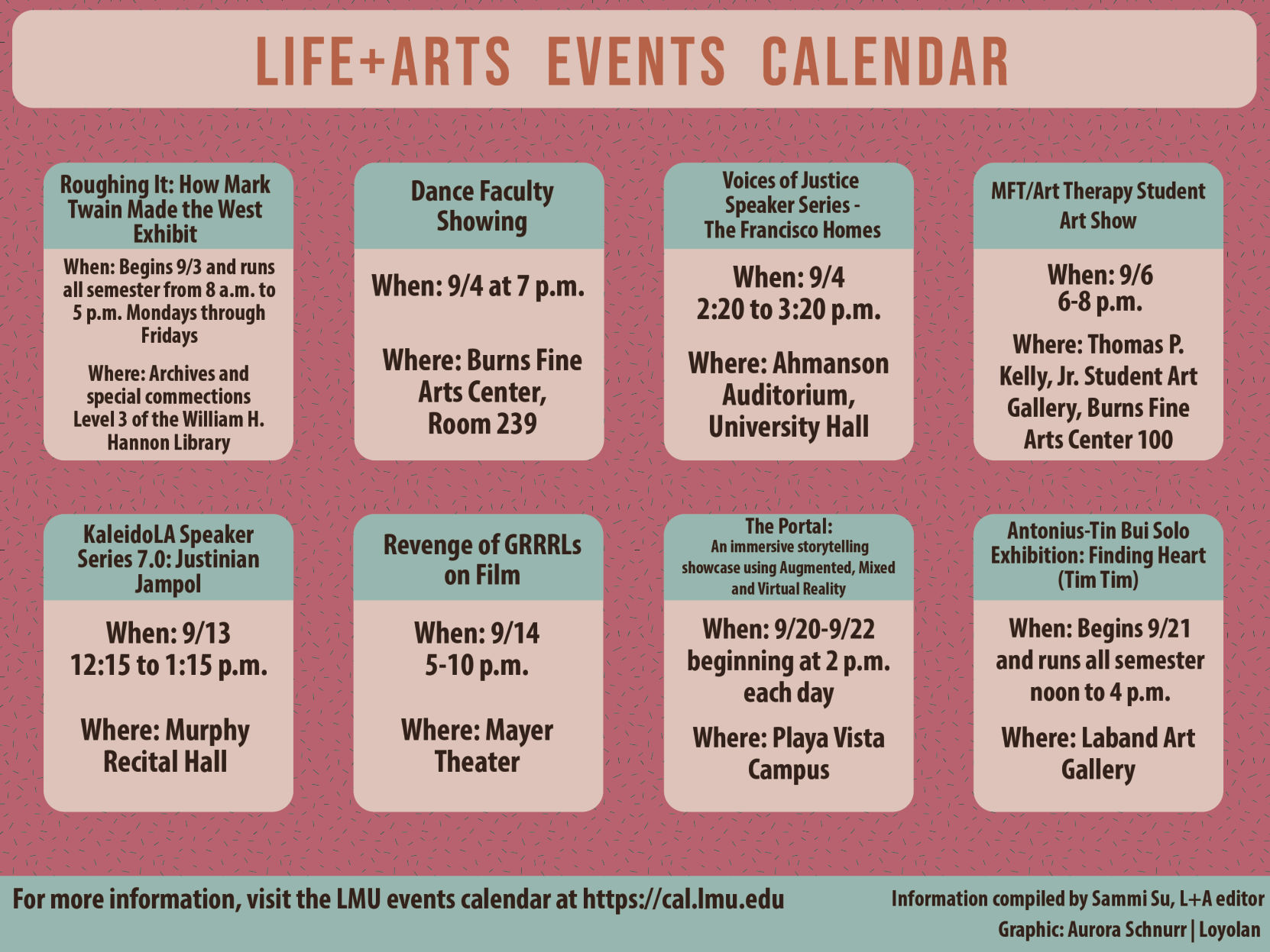Life+Arts Events Calendar